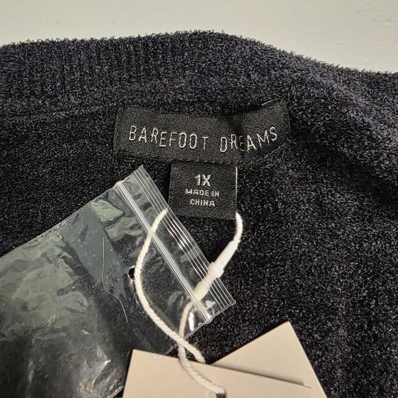 Barefoot Dreams Cozychic Lite Easy Long Sleeve Top and Jogger Set Black Sz 1X - Picture 5 of 15